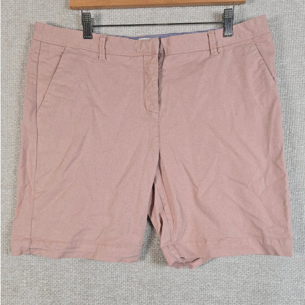 Rare Earth Womens Dusty Rose Pink Cotton Stretch Chino Shorts Size 16